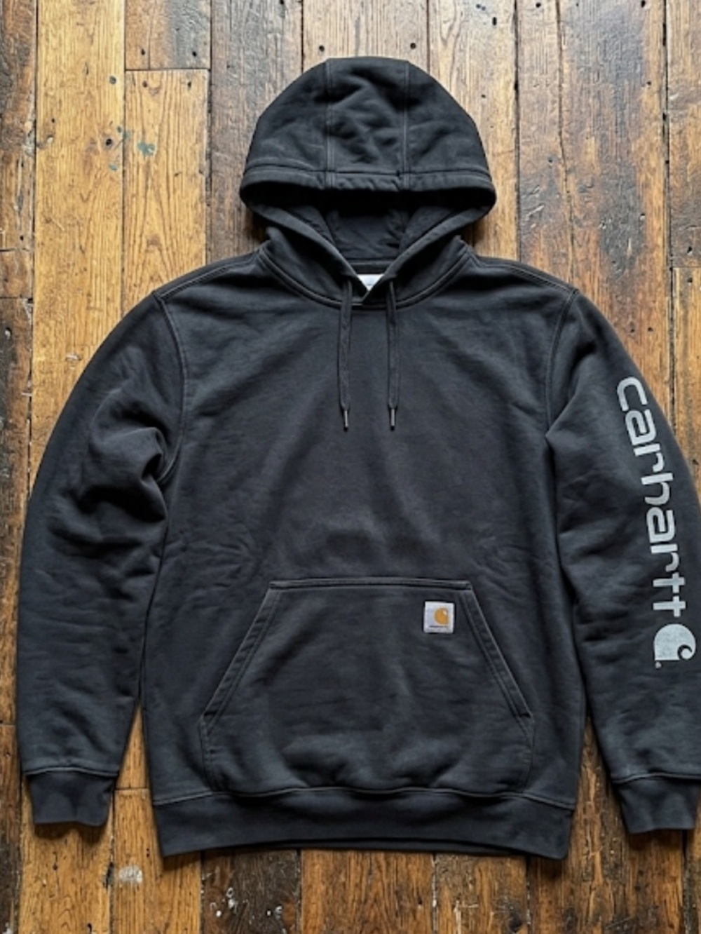 Carhartt Black Hooded Pullover Sweatshirt